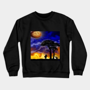 Gazelles at Sunset Crewneck Sweatshirt